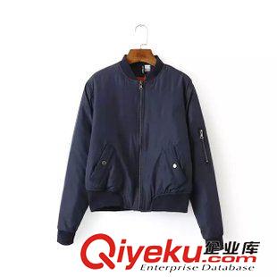 25-26號新款 歐美風(fēng)秋冬新款女 立領(lǐng)休閑棒球服棉夾克外套女短上衣原始圖片3