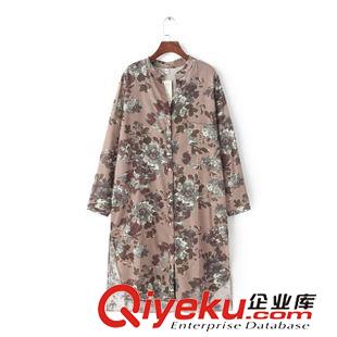 27-28號(hào)新款 秋新款女 復(fù)古文藝范長袖長款不規(guī)則開叉寬松dmmm襯衫女襯衣原始圖片3