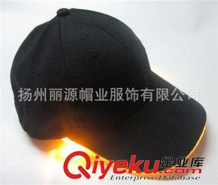 現(xiàn)貨，樣品采購 現(xiàn)貨供應全棉LED光纖燈帽子 閃光運動帽子時尚LED發(fā)光棒球帽子原始圖片3