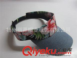 空頂帽 廠家批發(fā)定做全棉印花空頂帽子 時尚大花朵網(wǎng)球帽子遮陽帽子原始圖片2