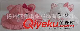 兒童帽 廠家批發(fā)定做全棉府綢小貓咪兒童繡花盆帽 時(shí)尚兒童貓咪耳朵帽子原始圖片2