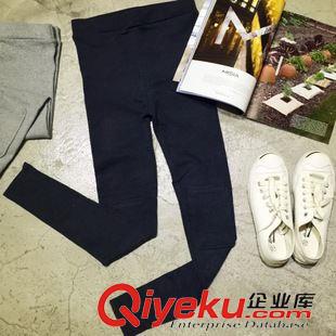2015-03-07 2015春夏修身顯瘦方形補(bǔ)丁個(gè)性打底褲休閑褲九分褲鉛筆褲絨褲