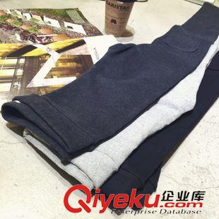 2015-03-07 2015春夏修身顯瘦方形補(bǔ)丁個(gè)性打底褲休閑褲九分褲鉛筆褲絨褲