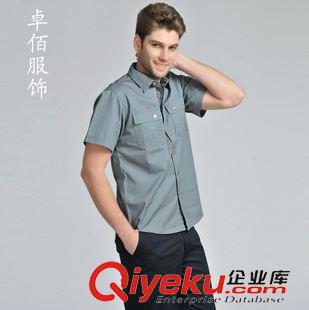 短袖工作服 新款修身短袖工作服訂做清爽吸汗工廠廠服原始圖片3