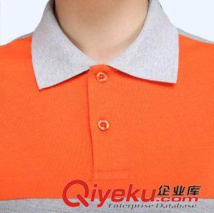 短袖T恤 拼色短袖T恤夏季清爽透氣T恤衫定制工廠廠服原始圖片3