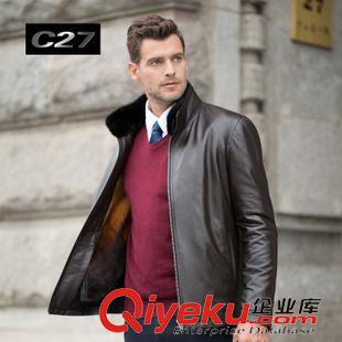 皮 衣 男式皮草男士綿羊皮水貂內(nèi)膽zp皮衣尼克服黃金貂內(nèi)膽皮毛一體