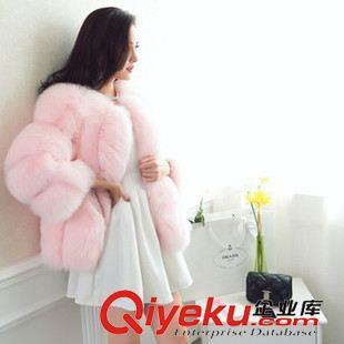 雜款皮草大衣 批發(fā)零售 雜款女士皮草外套毛領人造毛中長款一體大衣 廠家直批