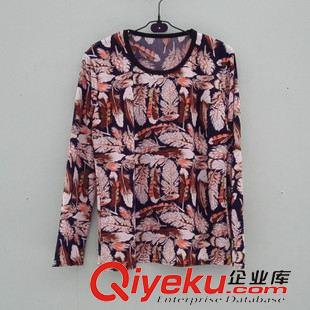 阿婆長袖衫 新款秋冬中老年女裝長袖T恤老人裝大碼打底衫便宜款媽媽裝批發原始圖片3