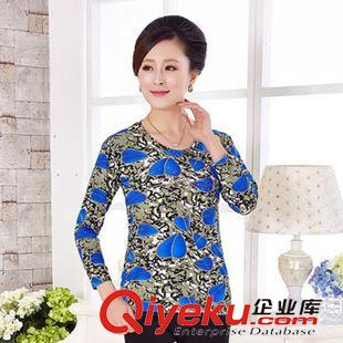 阿婆長袖衫 中老年女裝 泡泡布阿姨衫趕集地攤熱銷庫存服裝老人短袖T恤女式原始圖片2