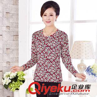 阿婆長袖衫 中老年女裝 泡泡布阿姨衫趕集地攤熱銷庫存服裝老人短袖T恤女式原始圖片3