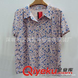 阿婆短袖衫 短袖夏裝中老年花衫 阿婆翻領(lǐng)t恤 庫存批發(fā)鄉(xiāng)鎮(zhèn)地?cái)倓?chuàng)業(yè)原始圖片2