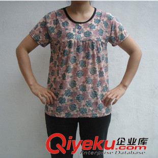 阿婆短袖衫 2015夏季中老年奶奶裝 大促銷阿婆短袖衫 地攤農村阿姨裝貨源