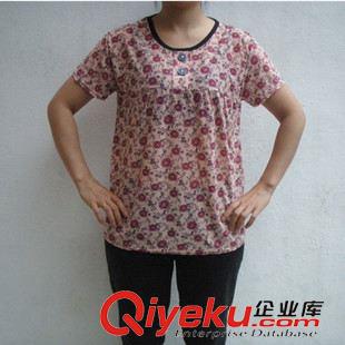 阿婆短袖衫 中老年媽媽裝 有紐扣阿婆衫 適合地攤實體店甩賣原始圖片3