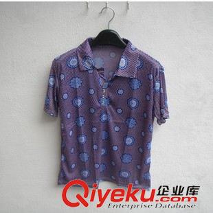 阿婆短袖衫 新款中老年女裝 大碼寬松圓領(lǐng)短袖T恤 阿婆裝 媽媽服裝批發(fā)原始圖片2