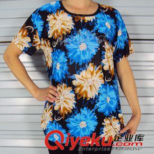 阿姨短袖衫 庫存夏季阿姨裝,媽媽裝 大碼阿婆衫 中老年裝店面促銷地攤價批發