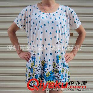 阿姨短袖衫 大量供多款花色中老年短袖T恤 加肥加大短袖肥婆衫 趕集擺攤熱銷原始圖片2