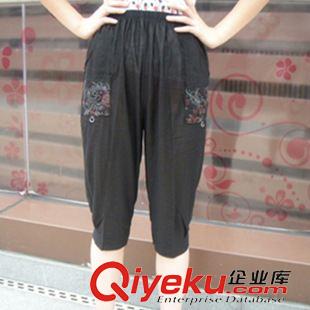 未分類 2015春夏新款大碼打底褲加肥加大七分闊腿褲中老年女士燈籠褲批發(fā)原始圖片2