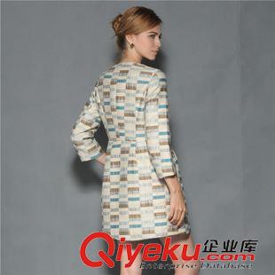 9-8 實(shí)拍秋裝新款中長款 秋冬裝 棉麻外套 歐美風(fēng)衣 大衣女裝原始圖片3