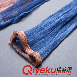 8月17日 秋裝新款女歐美圓領(lǐng)撞色長袖復(fù)古文藝gd真絲連衣裙長裙原始圖片3