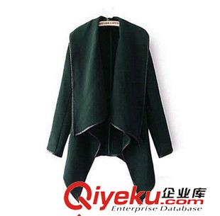 8月20日 爆款速賣通ebay歐美修身氣質毛呢大衣風衣外套 女原始圖片3