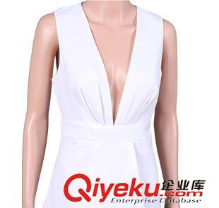 7月30日 2015夏季新款 歐美明星款 深V性感夜店女裝修身連衣裙原始圖片3