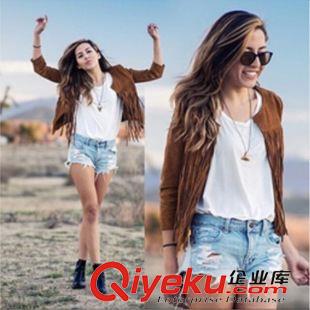 馬甲外套 爆款速賣通ebay歐美修身氣質毛呢大衣風衣外套 女