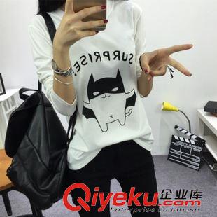 九月秋冬新款系列 實物拍攝秋冬新款韓版大碼長袖女裝t恤印花好質量體恤一件代發原始圖片3