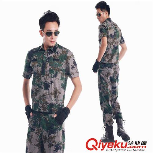 軍訓服飾 批發短袖林地迷彩服 叢林數碼夏作訓服 特種戶外陸軍作戰服廠家