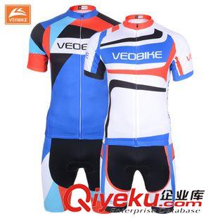 騎行短套裝 VEOBIKE 唯派夏季短袖騎行服套裝工廠批發(fā) 排汗速干自行車衣服