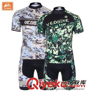 騎行短套裝 VEOBIKE 唯派夏季短袖騎行服套裝工廠批發(fā) 排汗速干自行車衣服