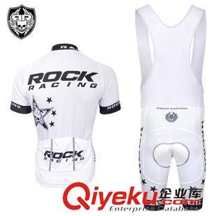 背帶短套裝 2015 rock racing 車隊版背帶騎行服套裝 專業(yè)背帶自行車服裝男女