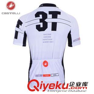 騎行短上衣 2014外貿(mào)熱銷 Castelli 3T 白蝎子騎行服批發(fā) 短袖山地自行車服裝原始圖片3