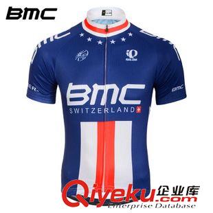 騎行短上衣 2015環(huán)法 BMC Racing 車(chē)隊(duì)版騎行服批發(fā)訂做 夏季短袖騎行服廠家原始圖片3