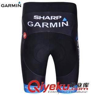 騎行褲子 2014環(huán)法新款 Garmin 加門車隊自行車騎行短褲 3D硅膠坐墊騎行褲