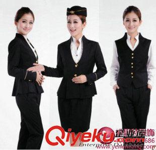 女士OL.職業裝 航空空姐服，新款空姐服、專業空姐制服，空姐工作服、航空制服原始圖片2