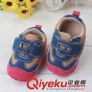 3月份新款學(xué)步鞋 批發(fā)外貿(mào)布底卡通魔術(shù)貼防滑寶寶學(xué)步童鞋L0199原始圖片2