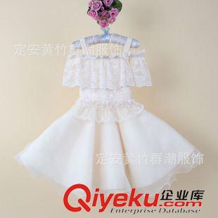 纱裙/礼服 欧美爆款蕾丝公主裙  baby 热款时尚花童裙批发 H6921 多色可选