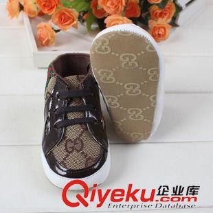 GU奇 新款爆款外貿(mào) 防滑軟底學(xué)步鞋  高幫鞋 G0296 兩色可選原始圖片2