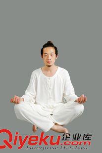 唐裝 質量保證 男士居家休閑服 天絲麻棉茶禪服套裝 廠家加工貼牌定做原始圖片3