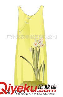 原創(chuàng)設(shè)計(jì) 2015新款大碼女裝棉麻印花連衣裙文藝范A字裙背心裙 新上女裝定做原始圖片3