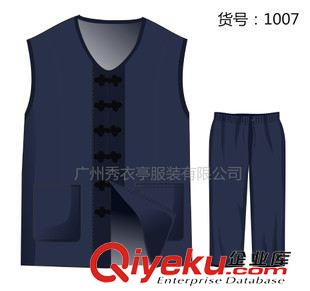 原創(chuàng)設(shè)計 棉麻唐裝 馬甲汗衫居士服休閑無袖馬褂中國風(fēng)盤扣演出服 廠家加工原始圖片2