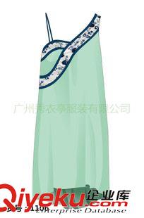 原創(chuàng)設(shè)計 廣州制衣廠春夏新款吊帶小清新短裙 田園名族風(fēng) 廠家加工定制原始圖片3