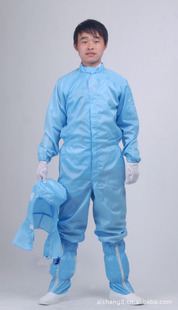 防靜電連體工作服 批量定做吸濕排汗連體工作服防靜電工作服  上海工作服定做 夏季原始圖片2
