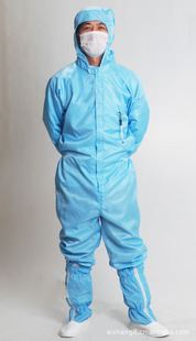 防靜電連體工作服 上海專業(yè)定做供應(yīng)防水防靜電工作服 防靜電 防水連體工作服定做原始圖片3