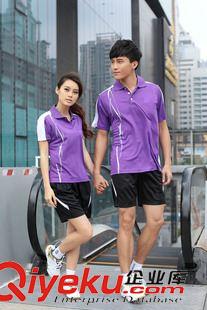 羽毛球服 15加盟新款羽毛球服裝 短袖女運動套裝 情侶羽毛球衣運動服定制款原始圖片2