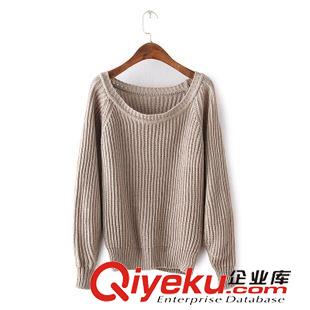 8月下旬上新 2015秋冬新款文藝復(fù)古百搭寬松日系元寶針保暖打底毛衣女原始圖片3