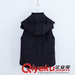 ZA 2015秋冬新款歐洲站連帽修身棉衣馬甲女  速賣通EBAY馬夾女原始圖片3