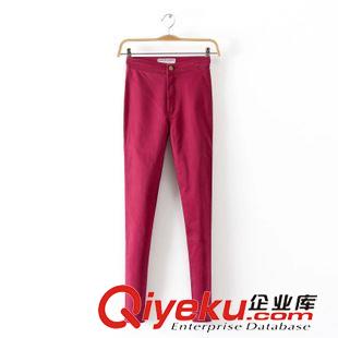 AA 五碼 AA新款時(shí)尚修身顯瘦歐美風(fēng)性感高腰牛仔長(zhǎng)褲小腳褲子原始圖片2