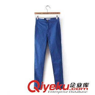 AA 五碼 AA新款時(shí)尚修身顯瘦歐美風(fēng)性感高腰牛仔長(zhǎng)褲小腳褲子原始圖片3