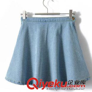 AA 歐美dp少女時(shí)代牛仔傘裙高腰顯瘦短裙 實(shí)體爆款批發(fā) 一件代發(fā)原始圖片3